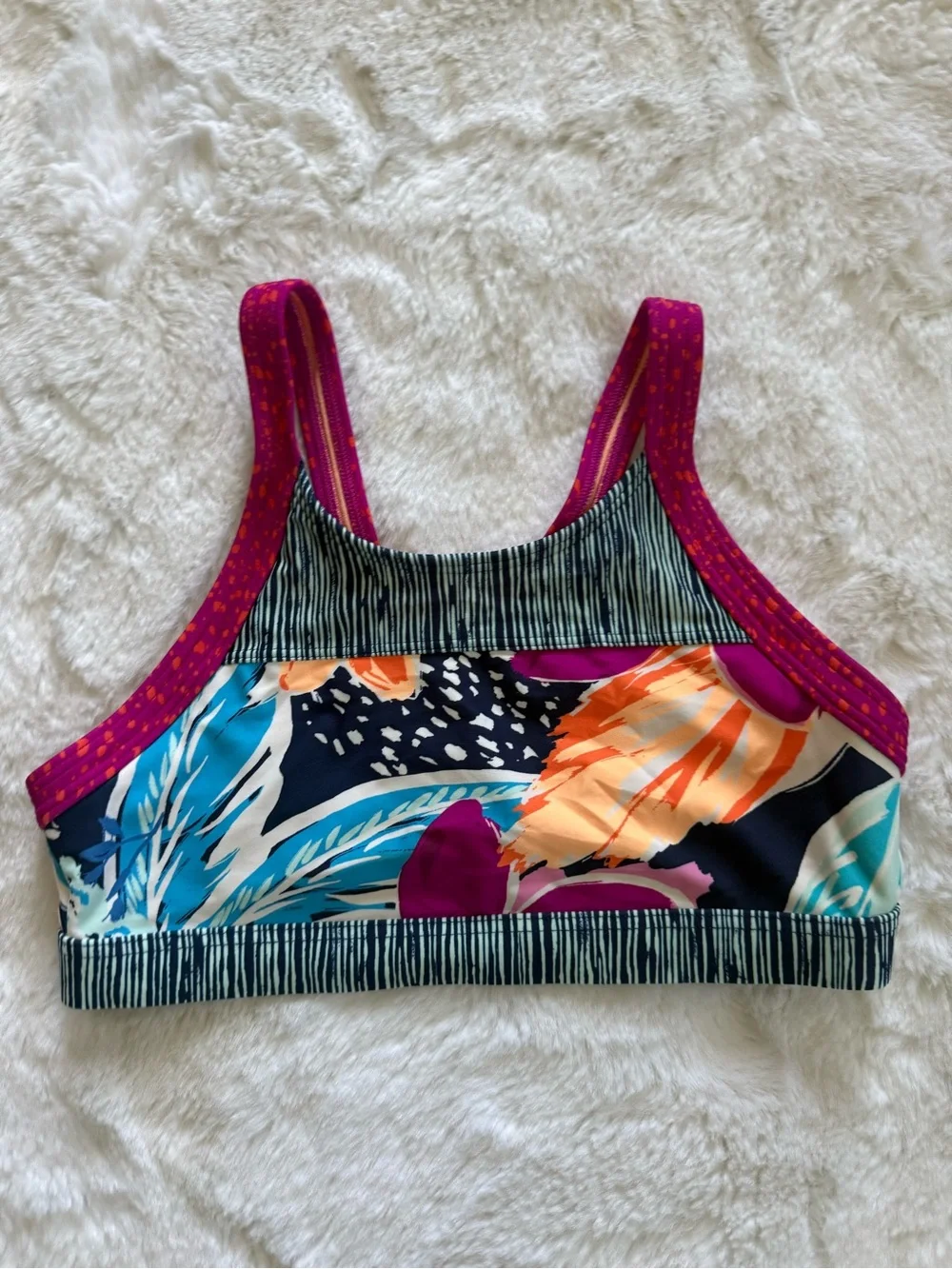 Athleta Girl Paradise Splash Tropical Bikini Top